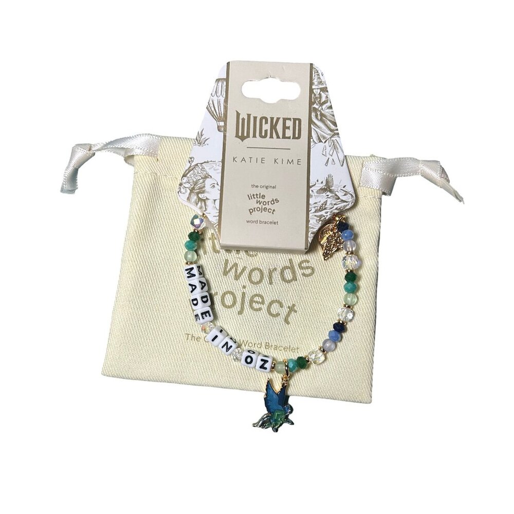 Little Words Project Wicked Stretch Beaded Bracelet With Charms